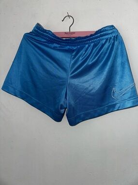 Nike Metallic Blue Women's Athletic Shorts